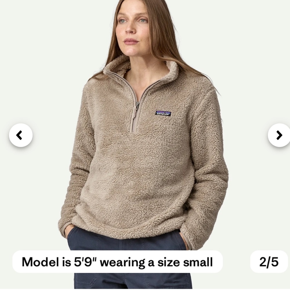 Patagonia Women's Los Gatos 1/4-Zip Fleece Sunken Blue - Picture 11 of 12